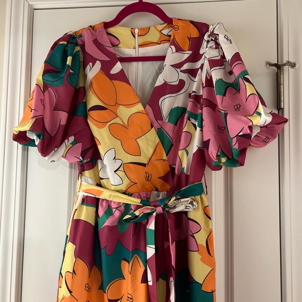 Chicwish Colorful Floral Midi Dress - Picture 4 of 6